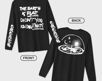 The Earth is Flat - Min YG kpop op Rapline geïnspireerde kpop-merchandise met lange mouwen