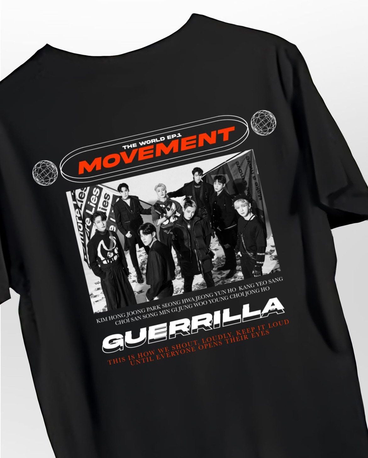 ATEEZ Guerrilla - Graphic Tee Shirt Kpop Merch - Etsy