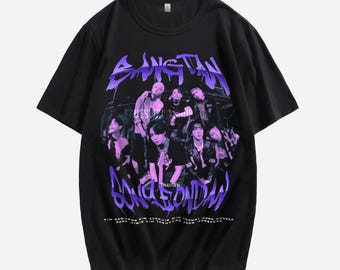 Kpop Inspired Tee Shirt 7 members Bangtan merch for Concert