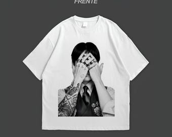 Oversized T-shirt Arirang Bangtan zwart en wit - concertmerchandise