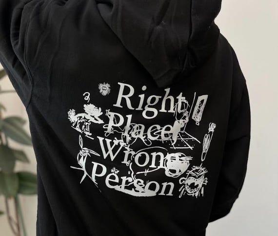 アイドル BTS RM Right Place wrong Person Hoodie RM (BTS) Right Place, Wrong Person Hoodie (Black) - A-KPOP