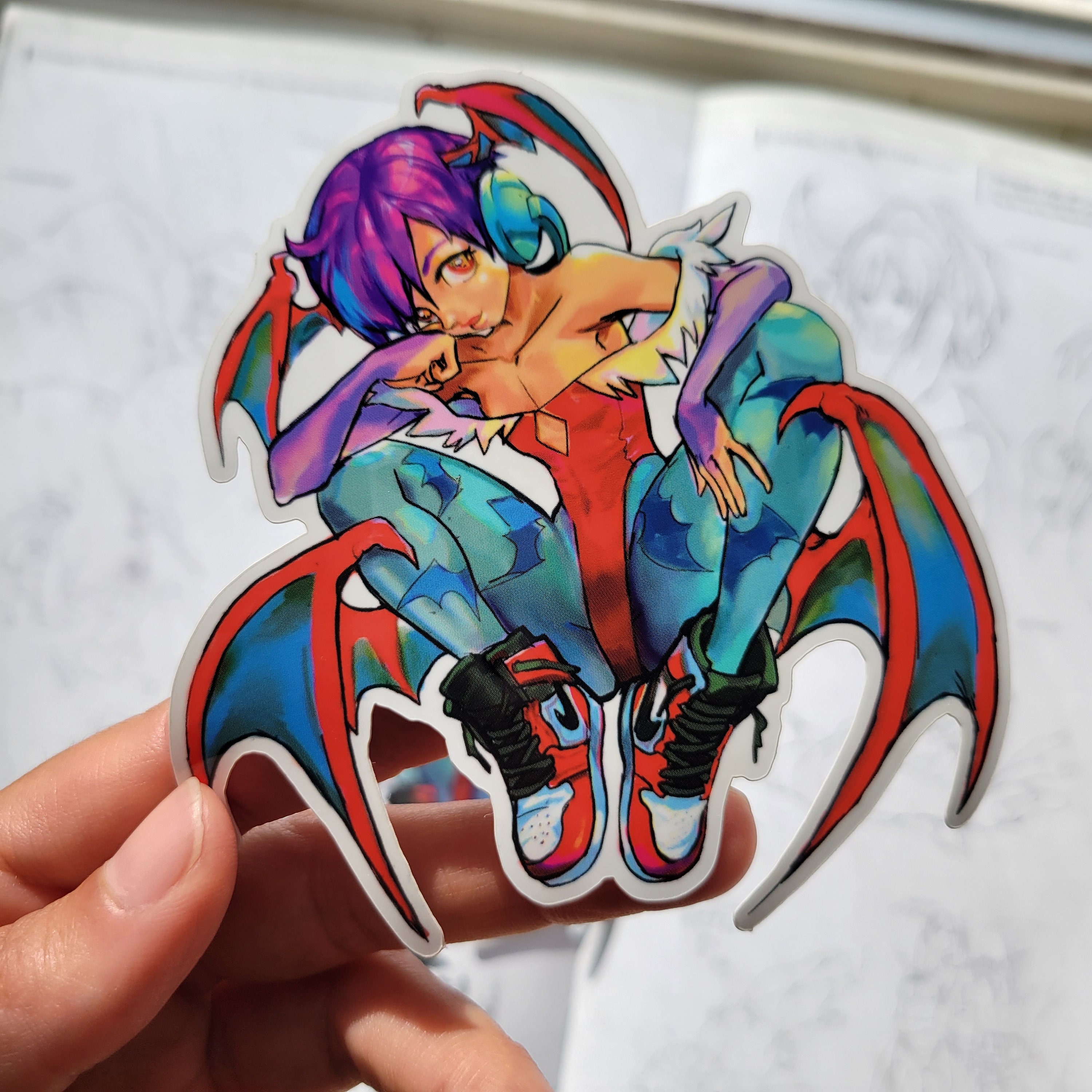 Lilith but with kicks Darkstalkers glossy