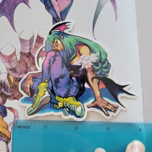 Morrigan but with kicks Darkstalkers glossy