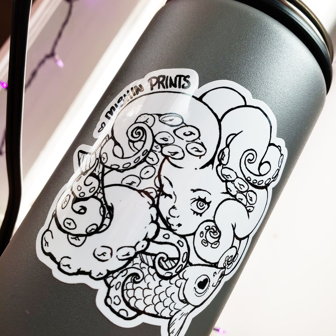 Cuddle Fish Sticker - Etsy