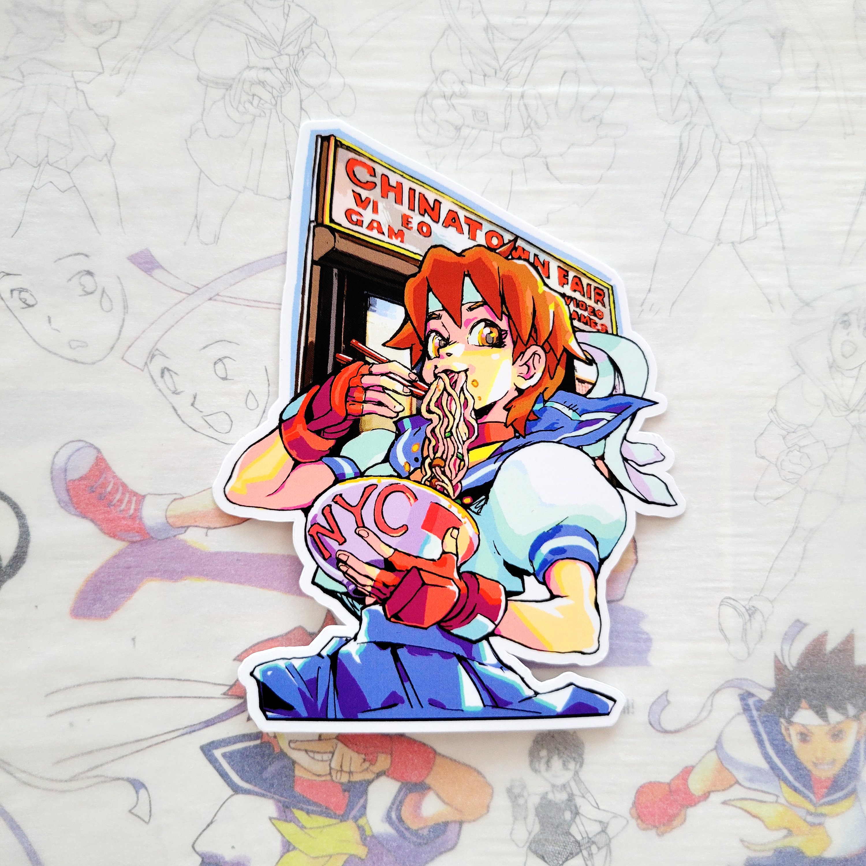 VEGA Street Fighter Sticker Decal Laptop Sticker Water Bottle 