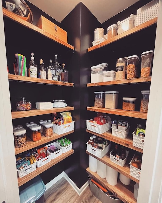 Roll Out Shelves - Custom Pantry Configuration - Crystal Cabinets