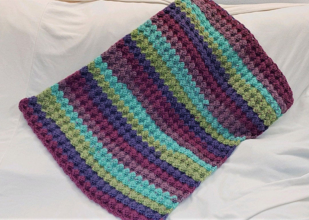 Crochet Lap Throw mystic Etsy