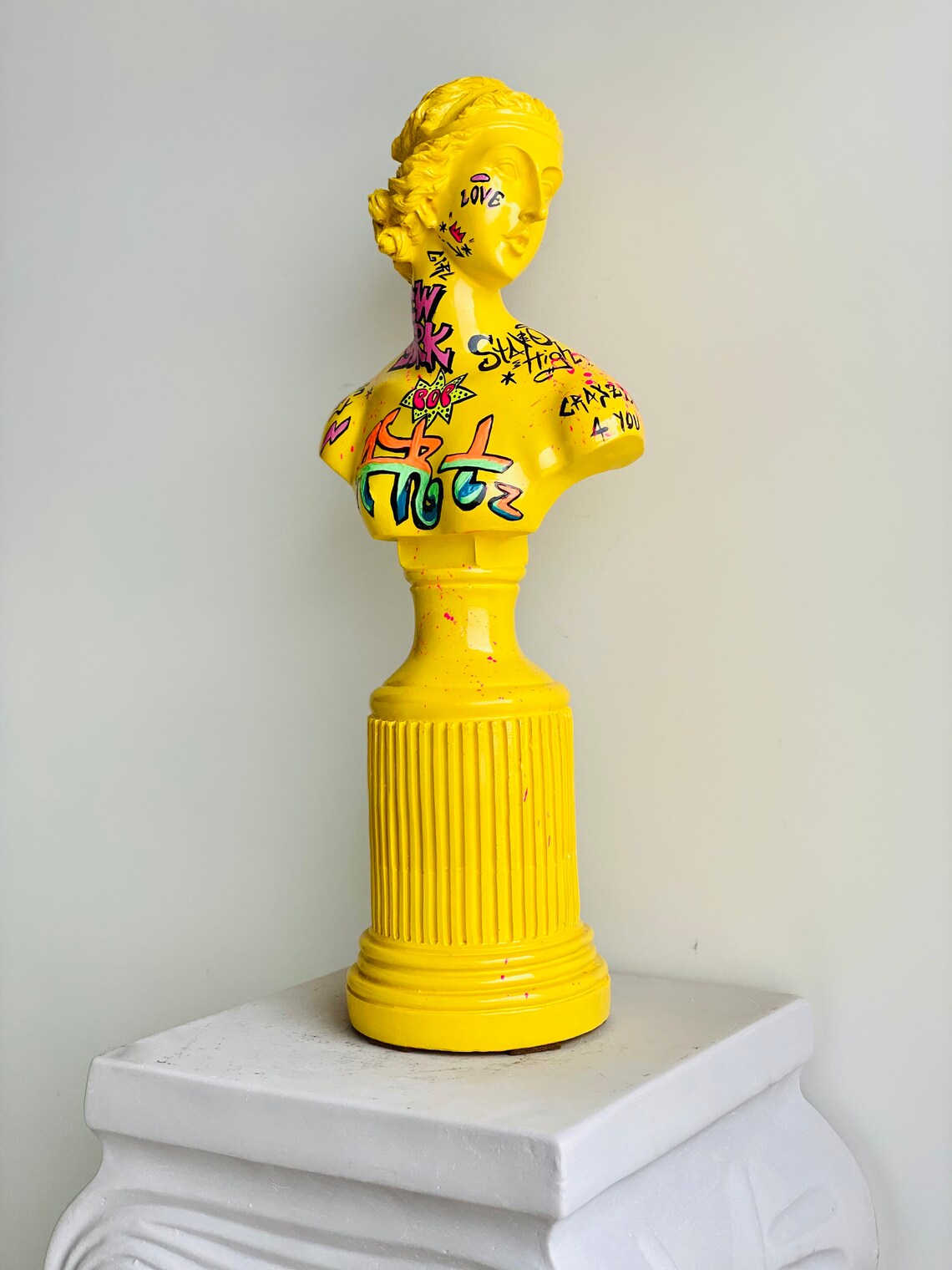 Pop Art Statue New York Art 17 Graffiti Art Graffiti Etsy