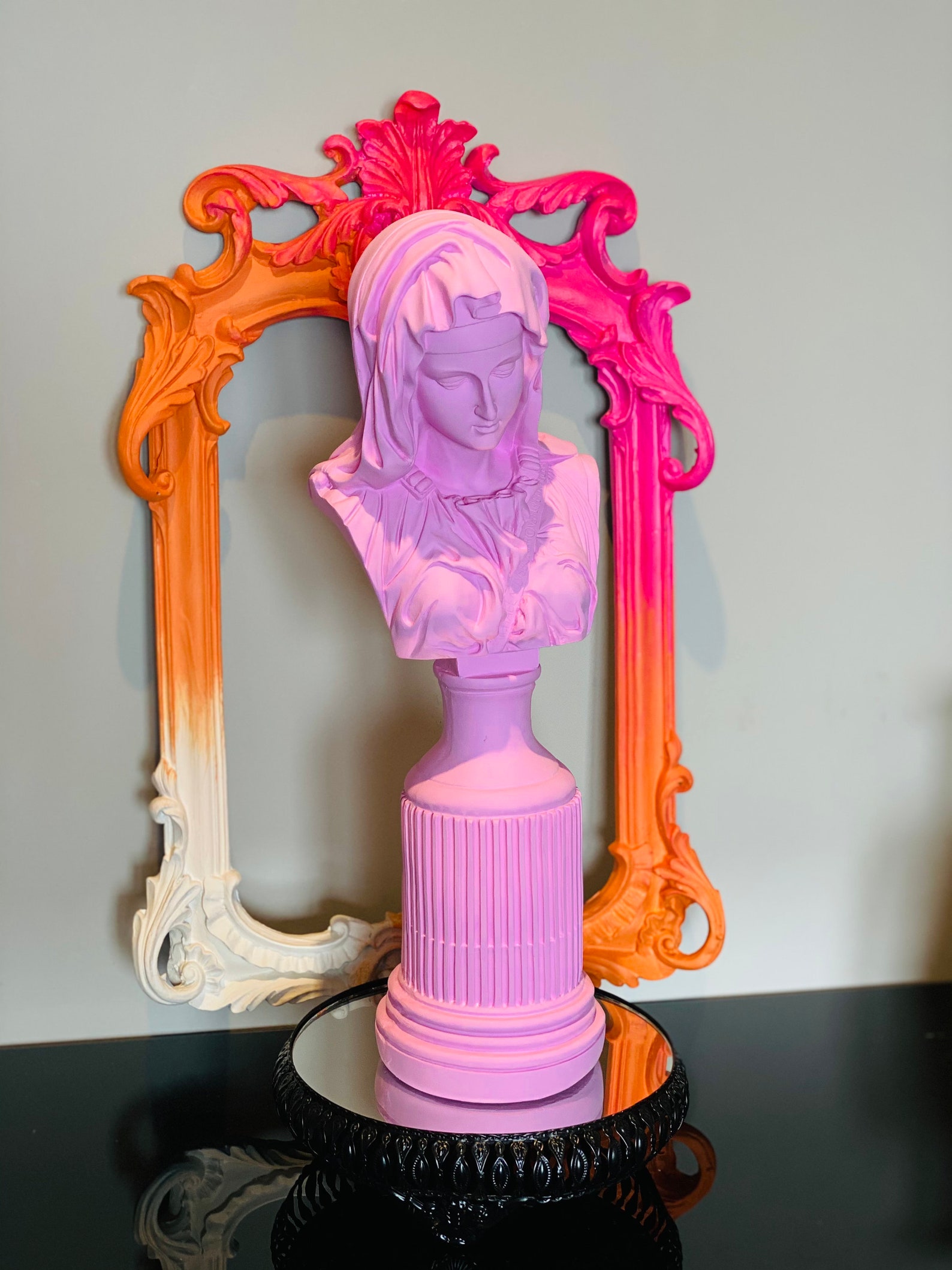 Virgin Mary Statue Pop Art Sculpture Greek Goddess Etsy