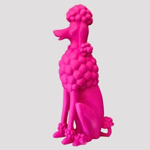 Pink poodle statue - Etsy 日本