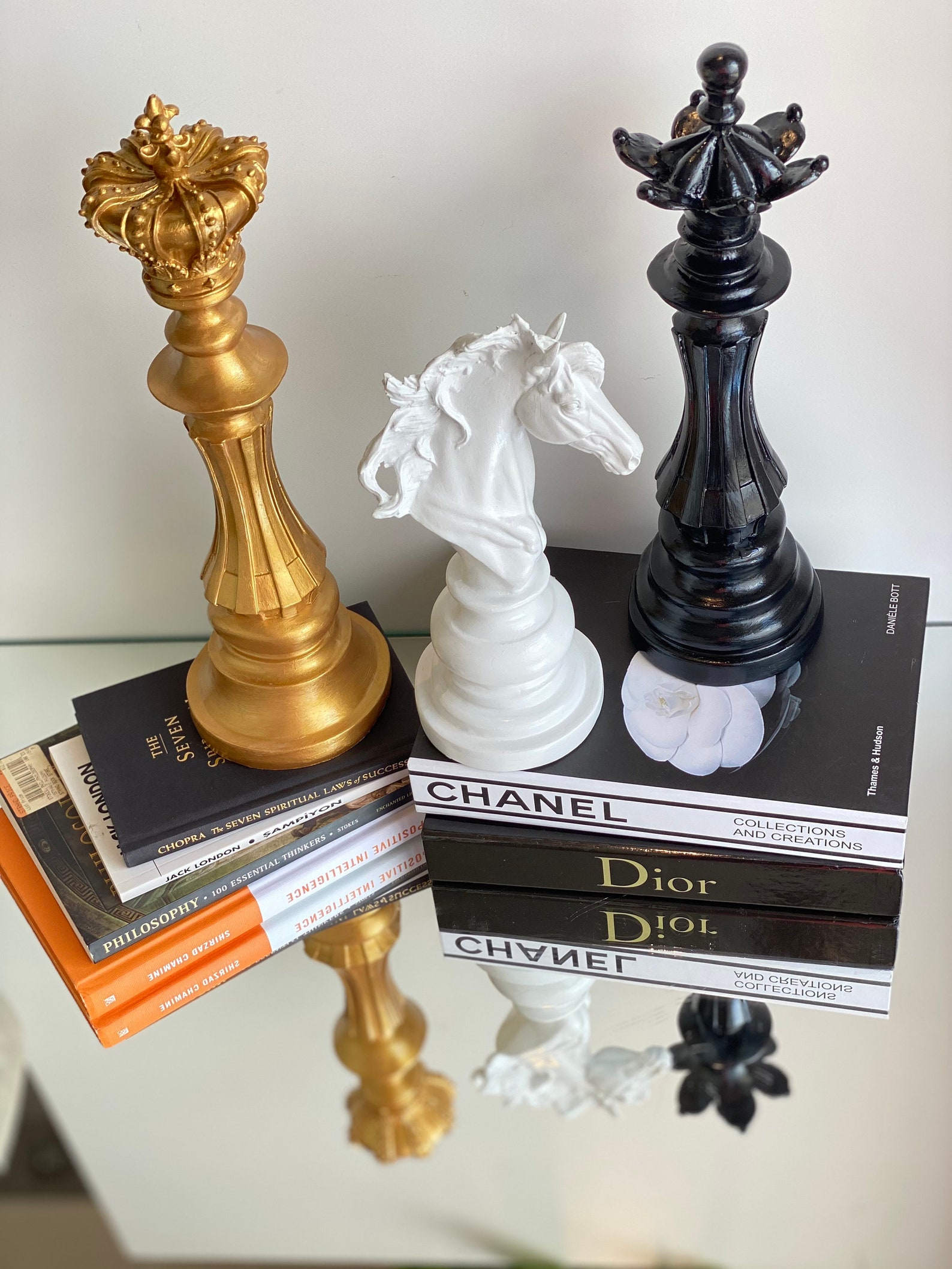 Modern Chess Set Black Home Decor Chess Chess Decor Art Etsy