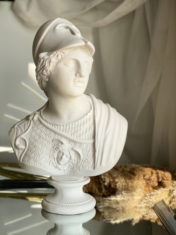 Athena Bust Sculpture marble statue greek roman luxury home decor – The  Ancient Home