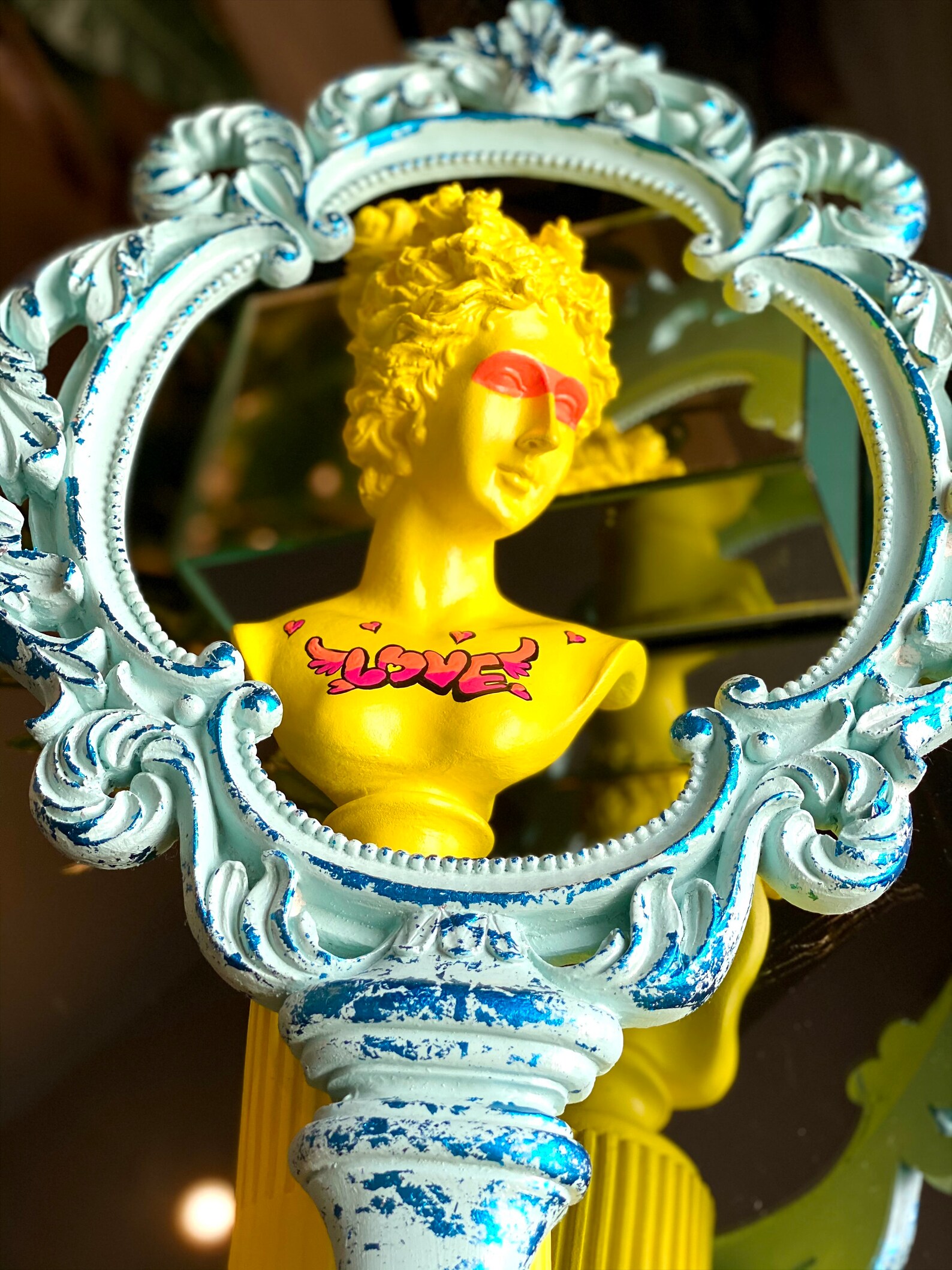 Pop Art Greek Statue Modern Art Home Decor Pop Art Unique Etsy