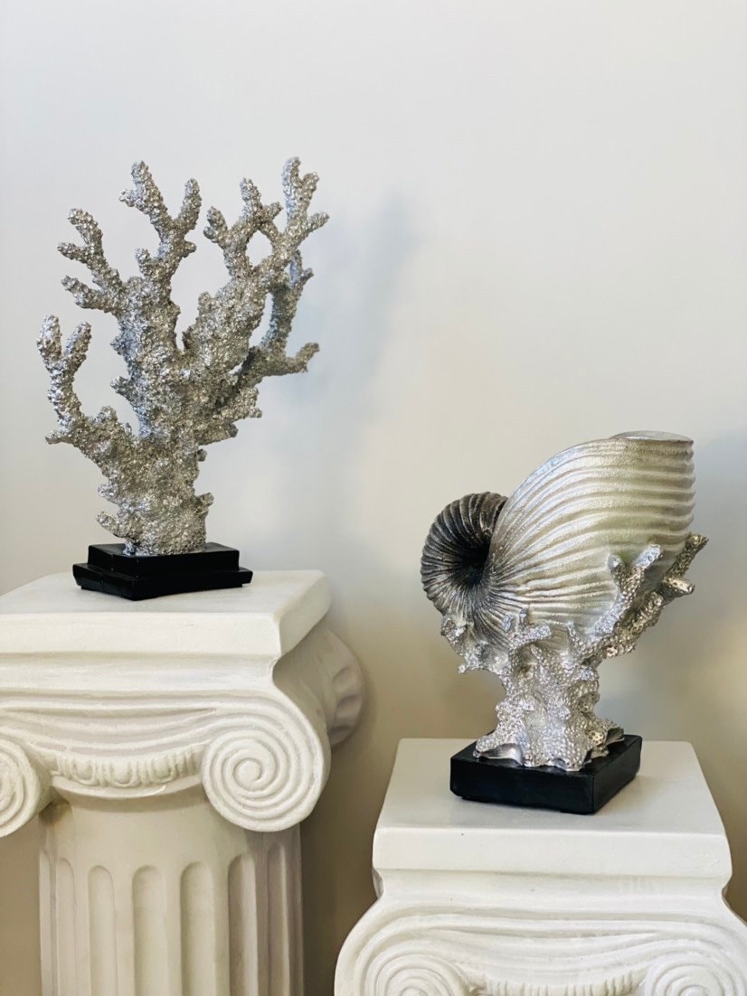 Sea Coral Statue Figurines Decorative Sea Shell Coral Reef - Etsy