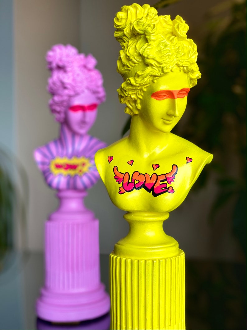 Pop Art Greek Statue Modern Art Home Decor Pop Art Unique Etsy