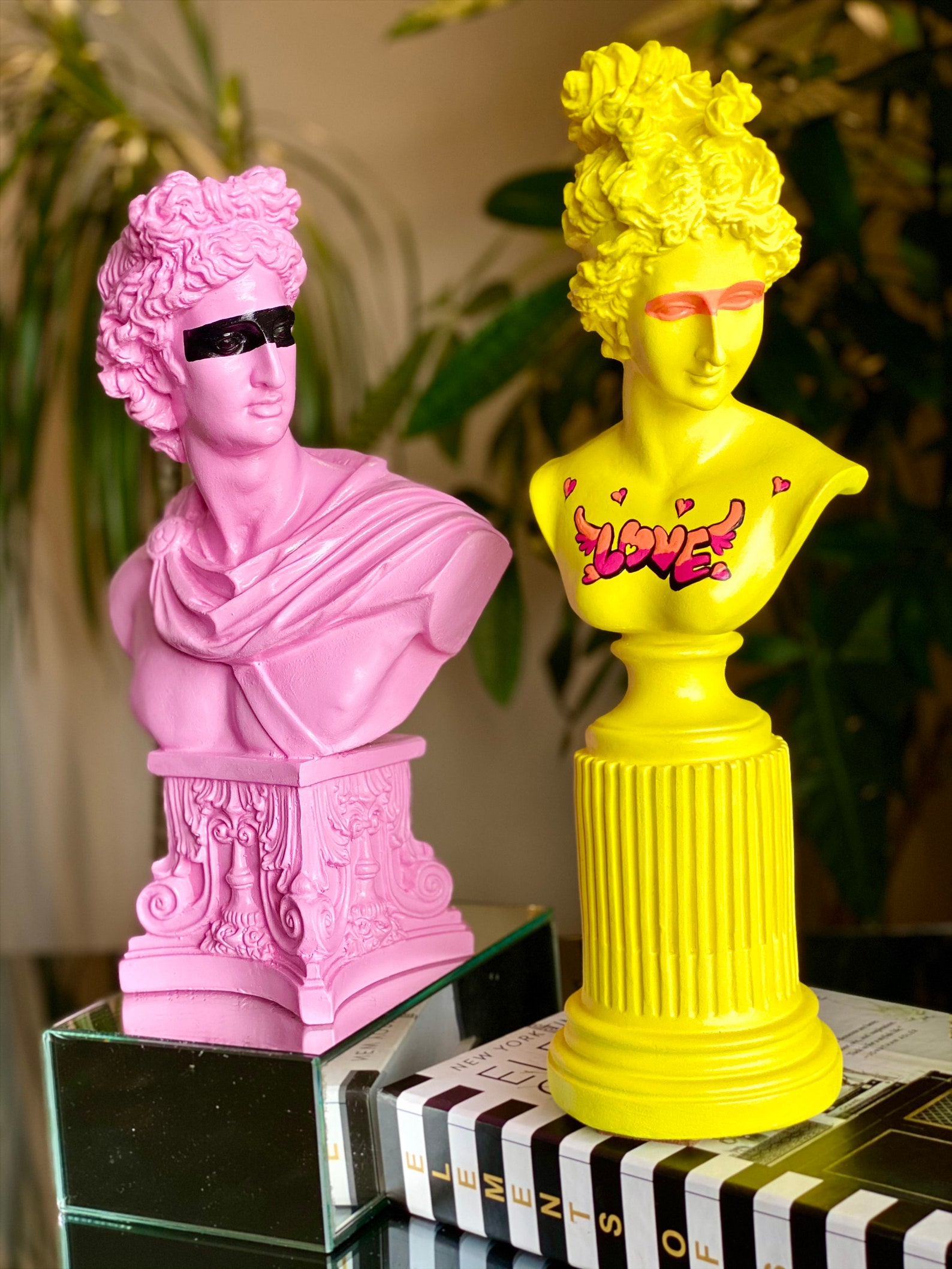 Pop Art Greek Statue Modern Art Home Decor Pop Art Unique Etsy