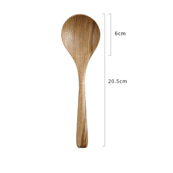 Wooden Large Long Handled Spoon Kitchen Cooking Big Rice Soup Spoon Wood  Ladle