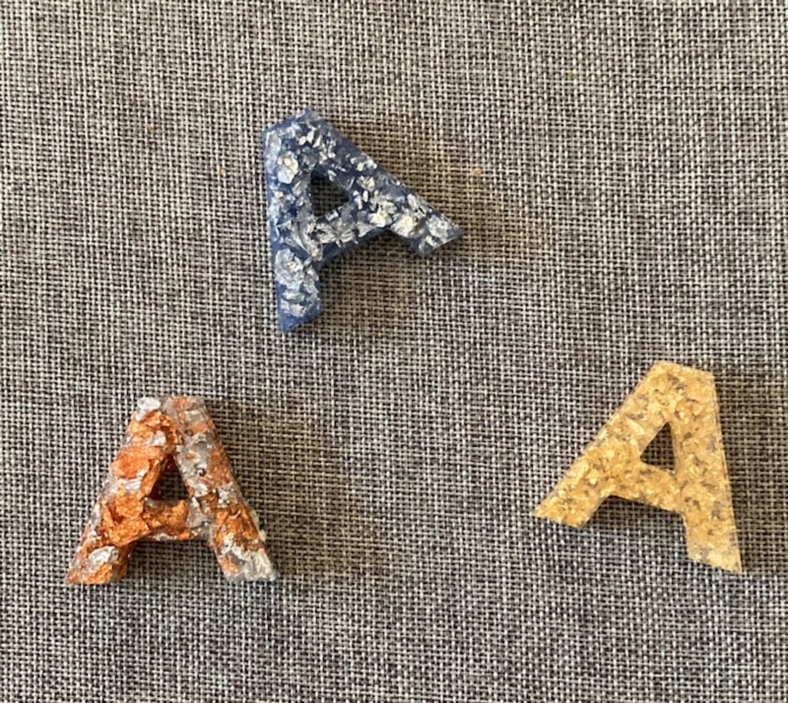 Custom handmade epoxy resin letters Etsy