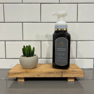 Soap Tray | Wooden Soap Tray | Farmhouse Soap Tray | Pedestal Tray | Bathroom Decor | Kitchen Decor