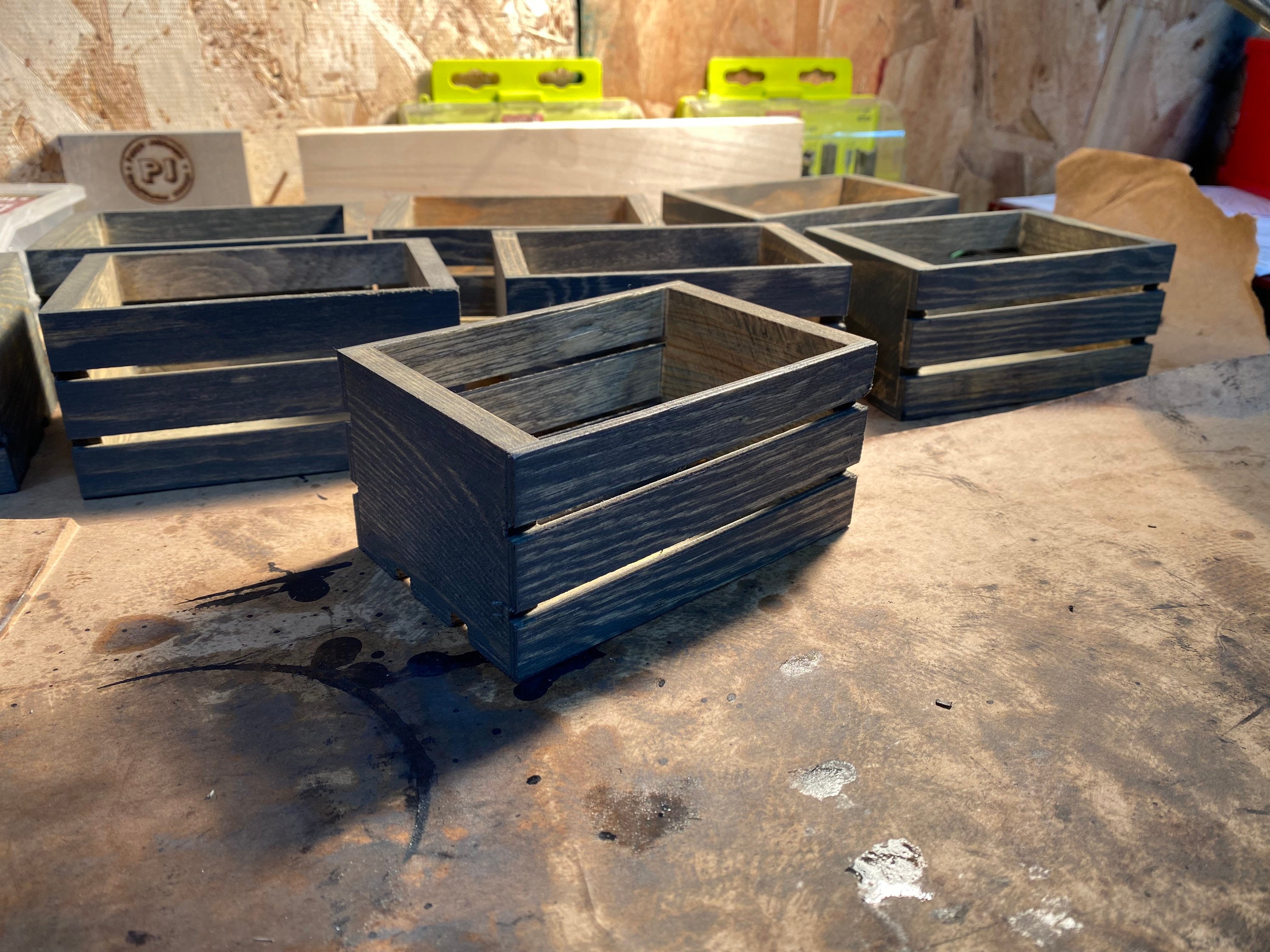 Small Wood Crates 12 Pack, Wood Crate, Wooden Crate, Wooden Crate Gifts