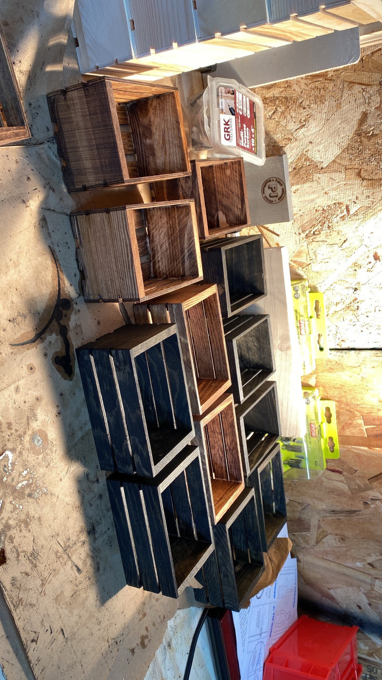 Small Wood Crates 24 Pack, Wood Crates, Wooden Crate, Small Crate