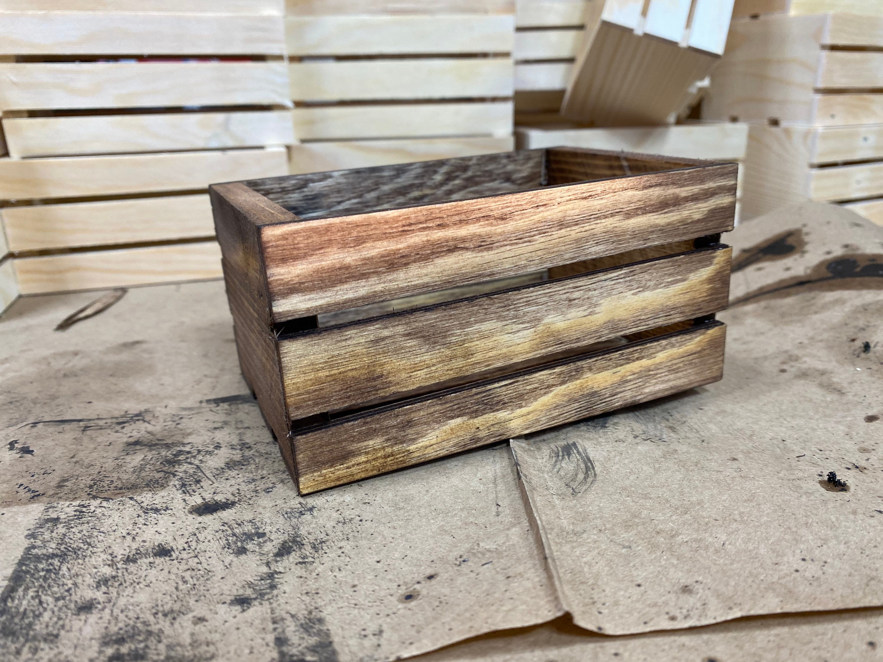 Small Wood Crates 24 Pack, Wood Crates, Wooden Crate, Small Crate