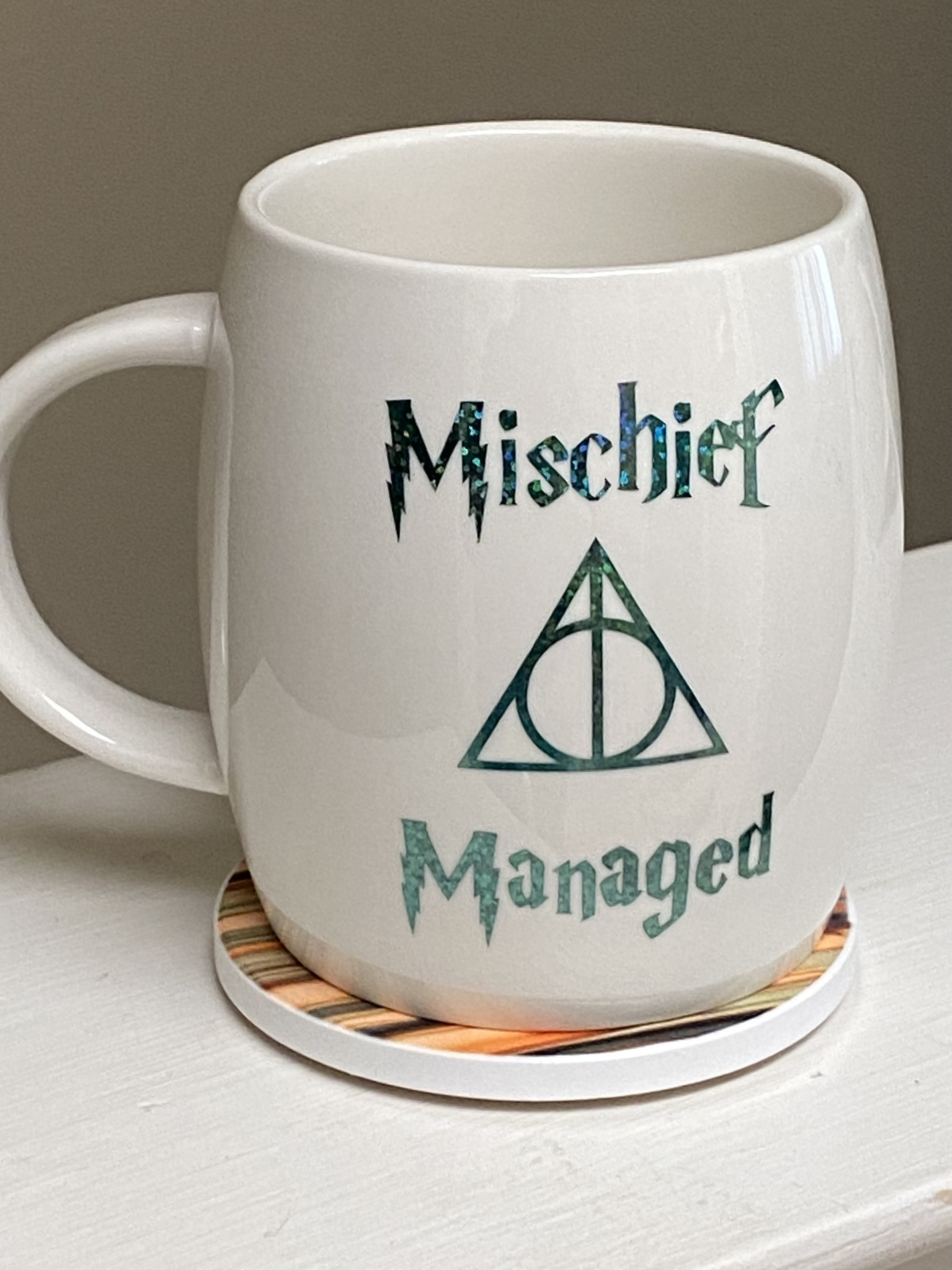 Harry Potter Mugs Color Changing Footprint Mischief Managed Magic Coffee  Mug Cups Friend Gift (Size: 350 Ml)