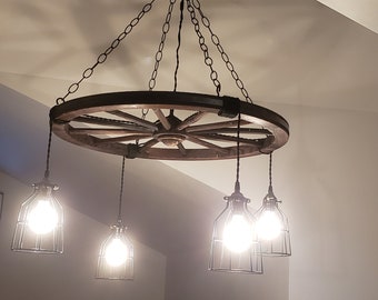 Wagon Wheel Chandelier