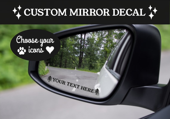 Custom Car Side Mirror Decal, Side Mirror Sticker for Car, Side Mirror Decal,  Rear View Mirror Decal, Custom Car Decal, Custom Car Sticker -  UK