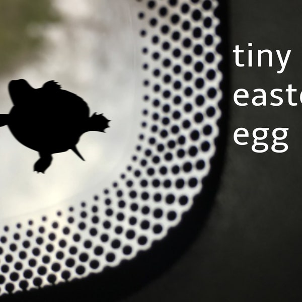 Turtle Hidden Easter Egg Decal, Super tiny Car Sticker