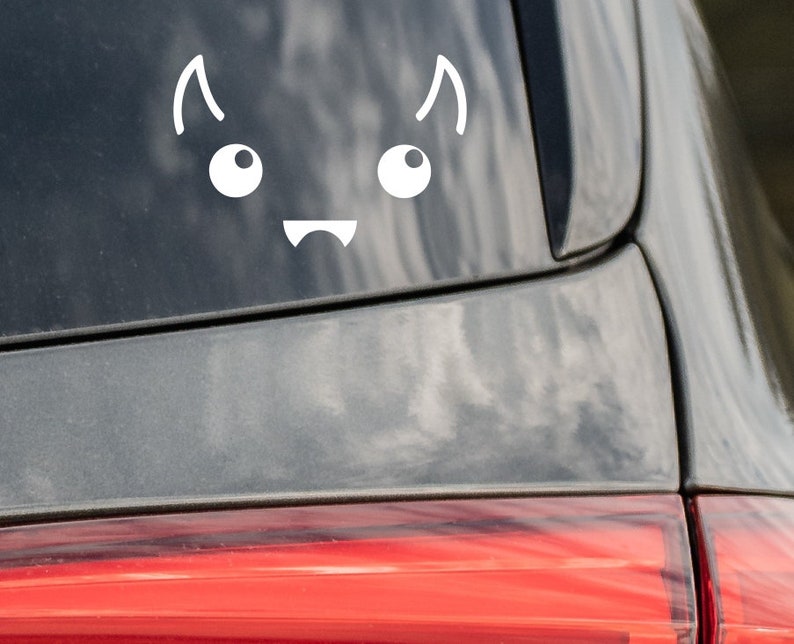 Bat Emoji Car Decal Car Sticker Fuel Tank Door Decal Gas Etsy