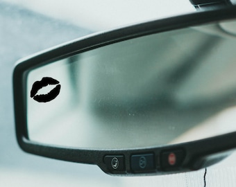Calcomanías para espejo retrovisor con besos, lindas pegatinas para auto, accesorio decorativo para auto, calcomanía para espejo lateral de auto