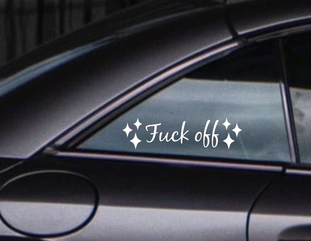 F*ck off Car Decal, Sparkle Car Decal, Car Sticker - Etsy