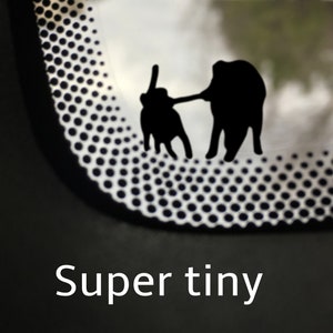 Tiny dogs car decal, Super tiny discoverable Easter egg decal, Car sticker
