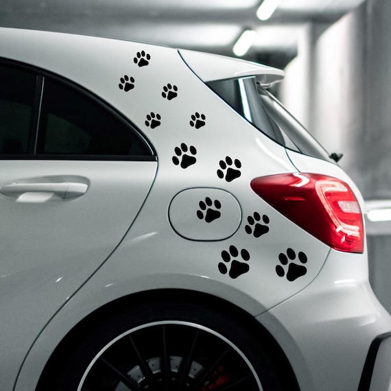 Paw Print Car Decals Cat or Dog Car Stickers Etsy Canada