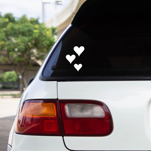 Heart Shaped Decals Etsy