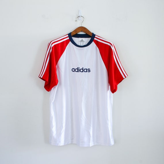 Camiseta Adidas vintage XL Made in Canada satén logotipo - Etsy España