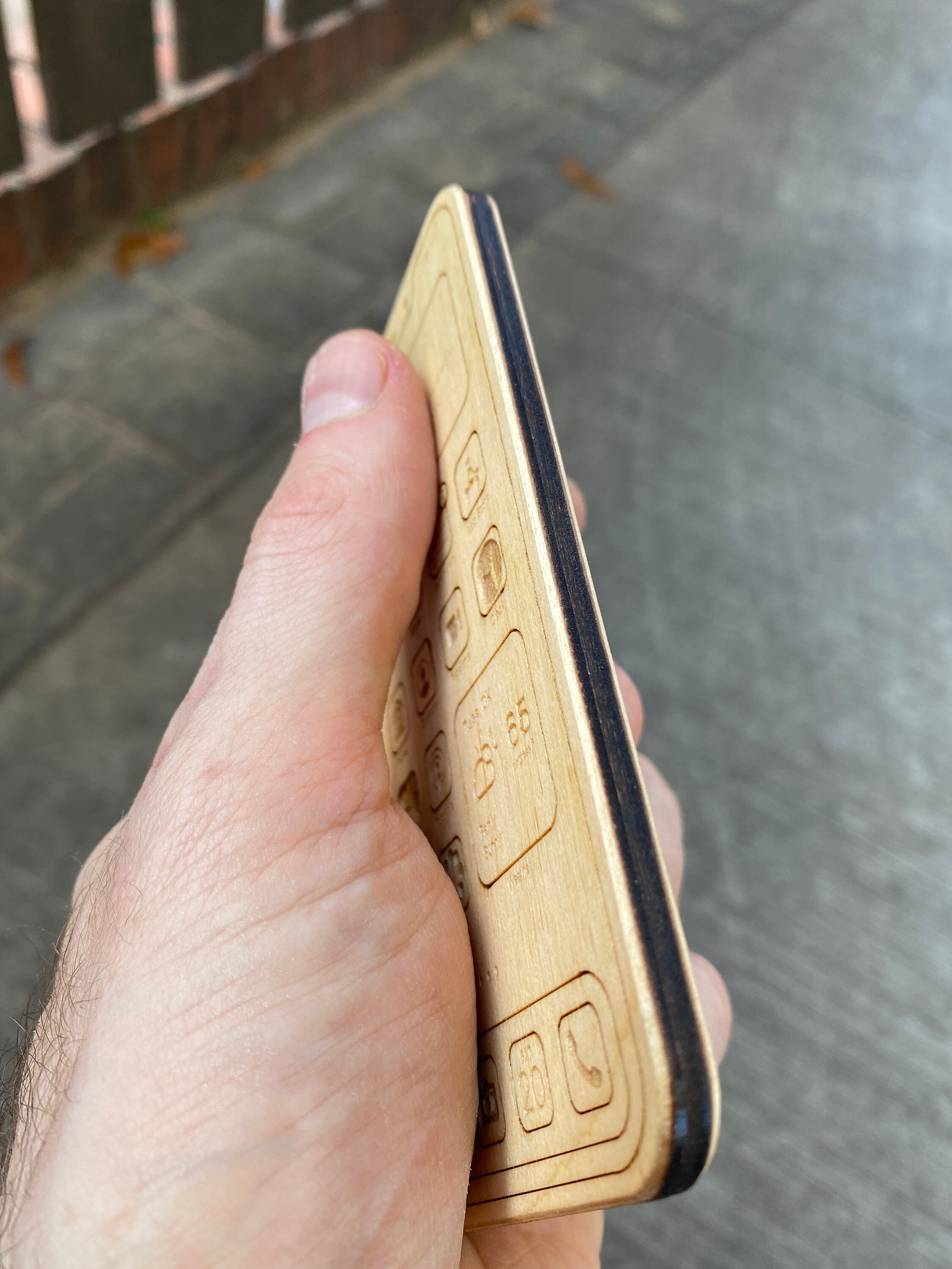 Wooden Toy Phone Wooden Toys for Children Montessori Play Etsy