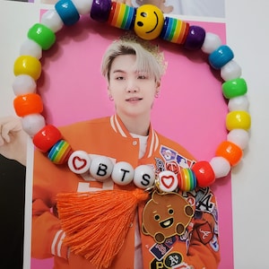 BTS Suga Rainbow Pride Bracelet