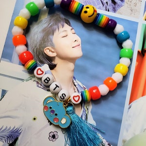 BTS RM Rainbow Pride Bracelet
