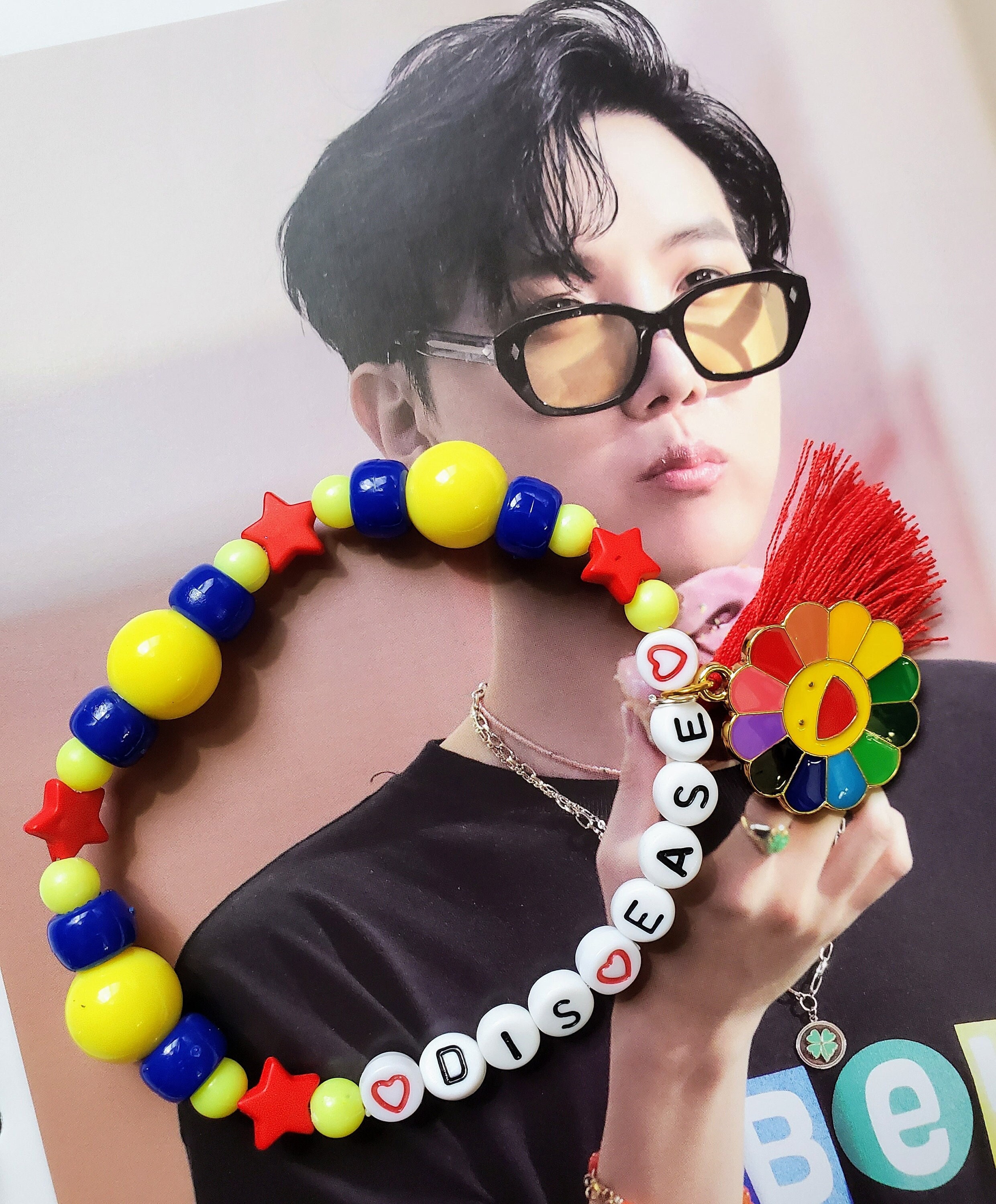 BTS J hope Hobicore Dis ease Beaded Bracelet Etsy Australia