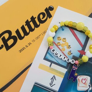 BTS Jin Butter Beaded Bracelet