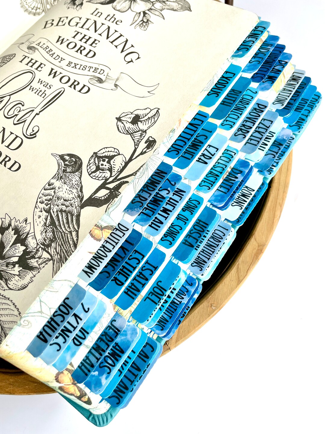 Living Water Bible Tabs, Laminated Vinyl Bible Tabs, Double Sided