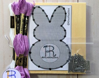 DIY String Art Kit: Bunny 5.5" by 5.5"