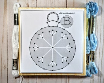 DIY String Art Kit: Ornament 5.5" by 5.5"