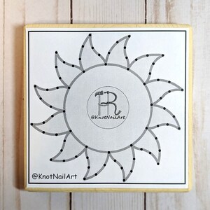 DIY String Art Kit: Sun 5.5 by 5.5 image 2