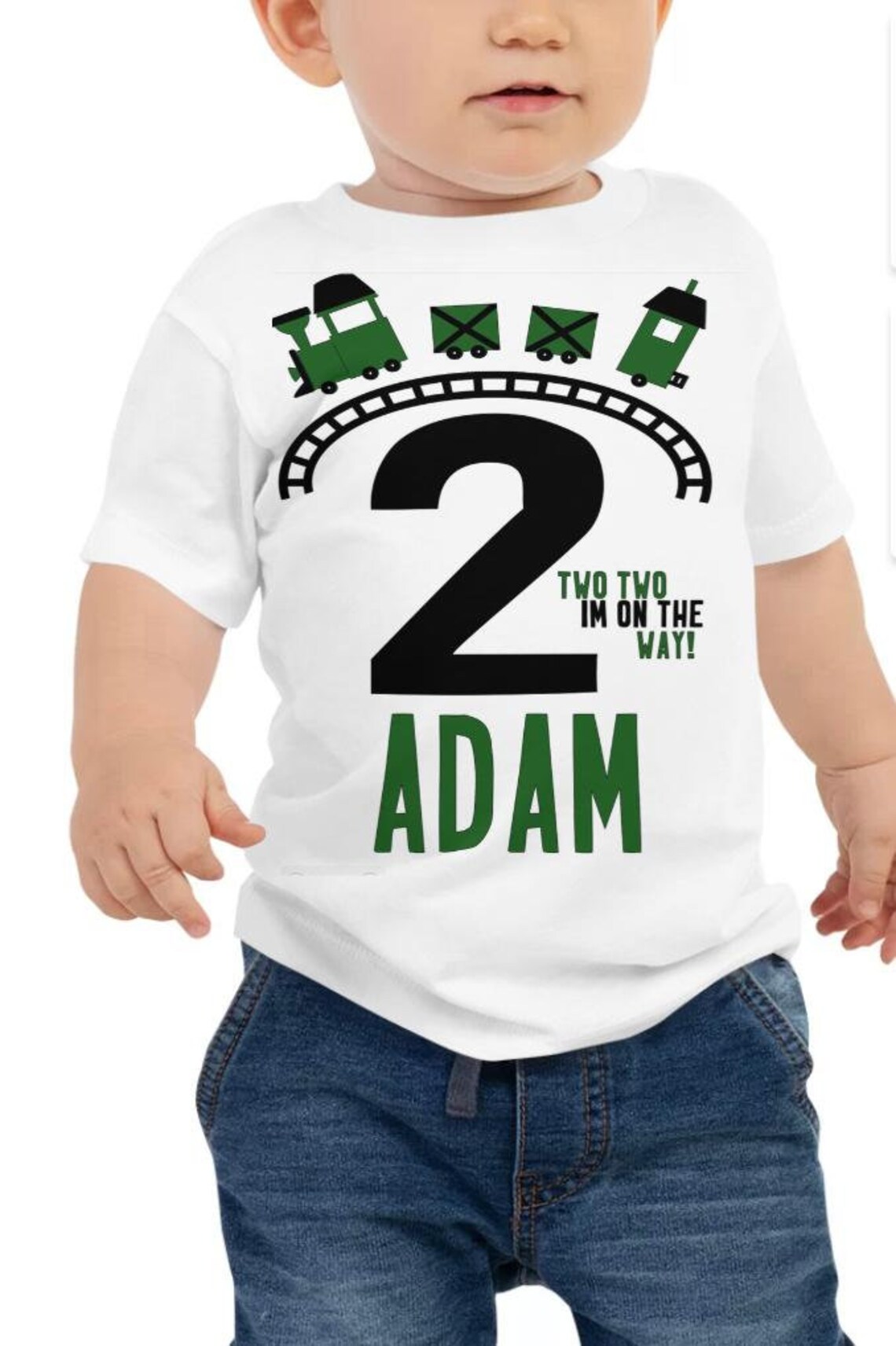2nd Birthday Train Tshirt Free Shipping Customised Boys Etsy