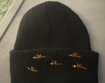 刺繍入り幼児用アヒルビーニー