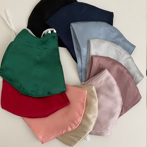 Silk Mask, Face Mask, Adjustable Masks, Pure Sulk Mask, Reusable Mask, Mask with Filter, Nose Wire Mask, Gift for Her, Face Masks, Real Silk
