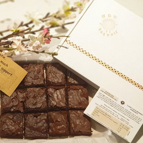 Letterbox Brownie Gift Box Custom Gift Note Delivered Etsy UK